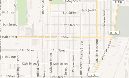 map of 901 10th Street North Chicago, IL 60064