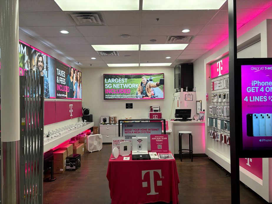 Interior photo of T-Mobile Store at H-E-B Plus, Lytle, TX