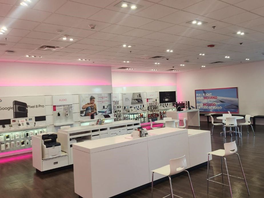 Interior photo of T-Mobile Store at Valley Plaza, Bakersfield, CA