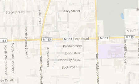 map of 34873 Ford Rd Westland, MI 48185