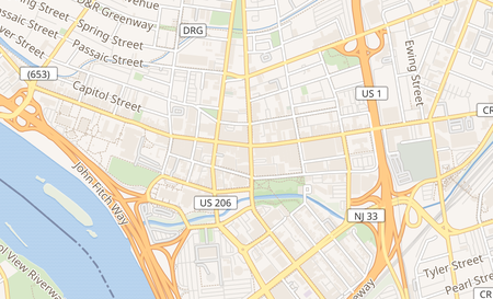 map of 45 East State Street Trenton, NJ 08608