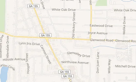 map of 3265 Glenwood Rd Decatur, GA 30032
