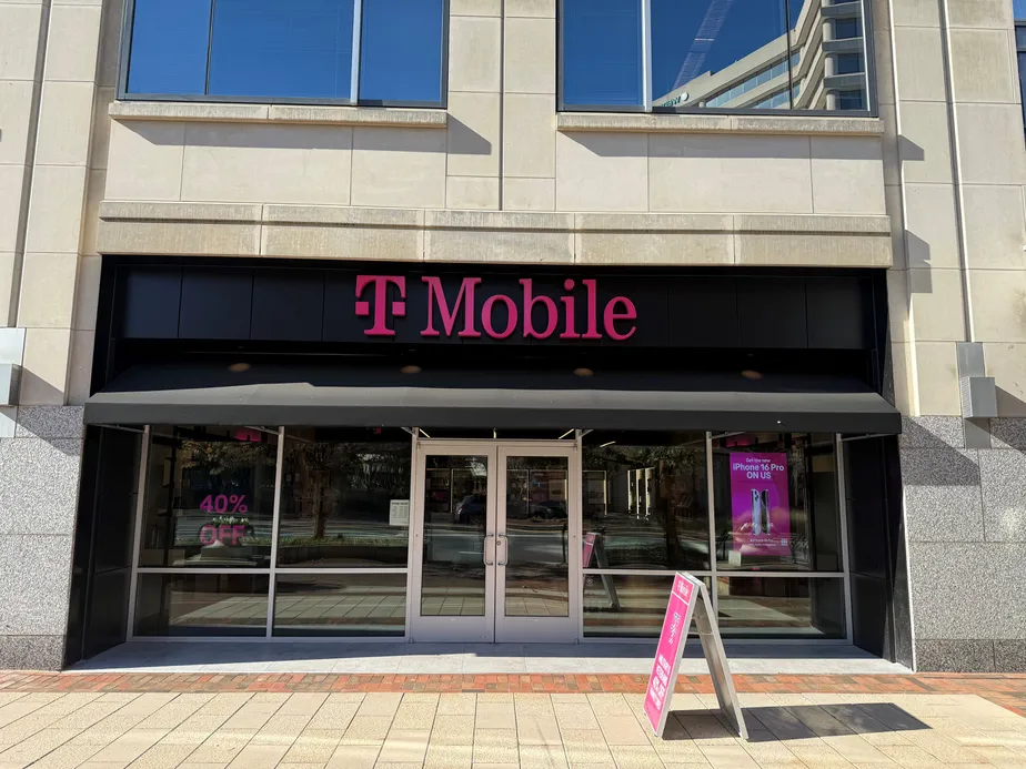  Exterior photo of T-Mobile Store at The Shops at Wisconsin Place, Chevy Chase, MD 