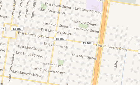 map of 1010 E University Dr Edinburg, TX 78539
