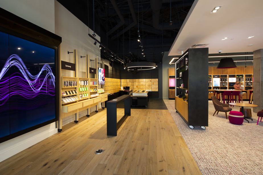 Interior photo of T-Mobile Store at The Shops at Legacy, Plano, TX