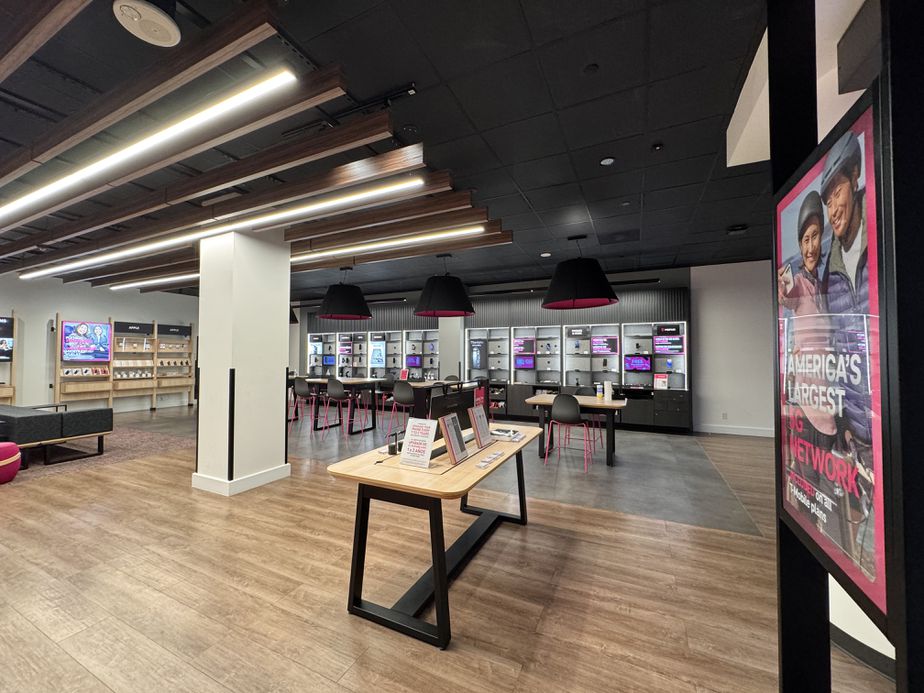 Interior photo of T-Mobile Store at Wilshire Blvd & S Mariposa Ave, Los Angeles, CA