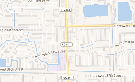 map of 4182 N. State Road 7 Lauderdale Lakes, FL 33319