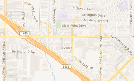 map of 1750 Northwest Hwy Ste 250A Garland, TX 75041
