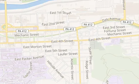 map of 746 East 4th St Bethlehem, PA 18015