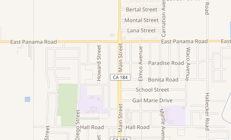map of 10000 Main Street Lamont, CA 93241