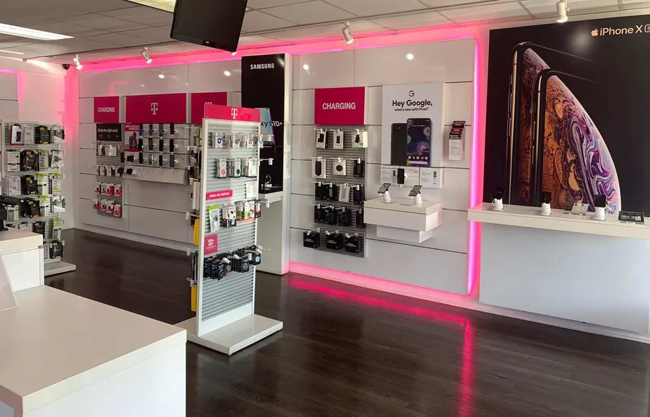 Interior photo of T-Mobile Store at Georges Rd & Milltown Rd, North Brunswick, NJ