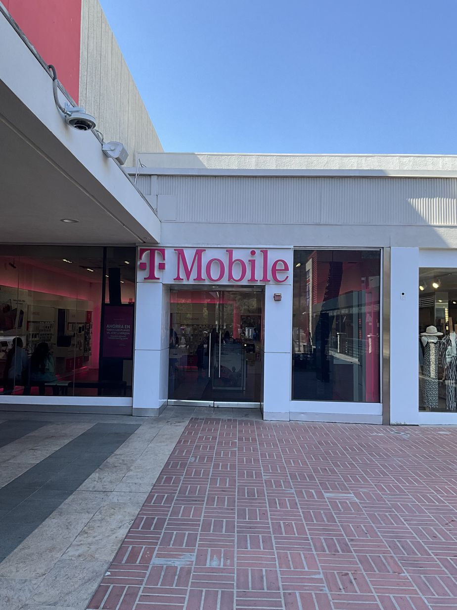 Exterior photo of T-Mobile Store at Mission Valley Center, San Diego, CA