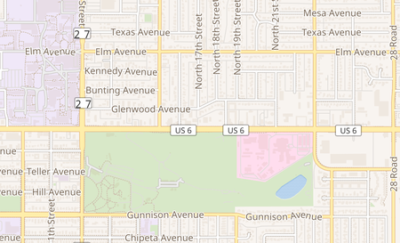 map of 1702 North Ave Grand Junction, CO 81501