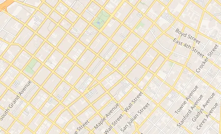 map of 126 w 7th street Los Angeles, CA 90014
