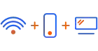Combine Optimum Fiber Internet with Optimum Mobile and TV Icons