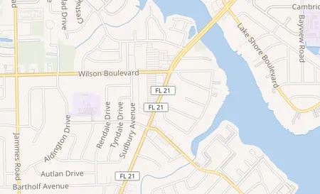 map of 3734 Blanding Blvd. Jacksonville, FL 32210