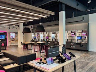 Interior photo of T-Mobile Store at NorthPark Center, Dallas, TX