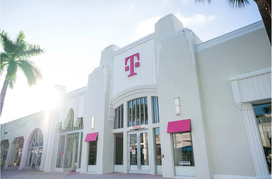 Exterior photo of T-Mobile store at South Beach, Miami Beach, FL