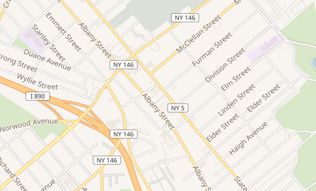 map of 1208 State St C Schenectady, NY 12304
