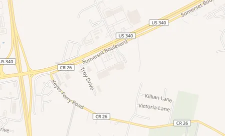 map of 82 Somerset Blvd Ste 2 Charles Town, WV 25414