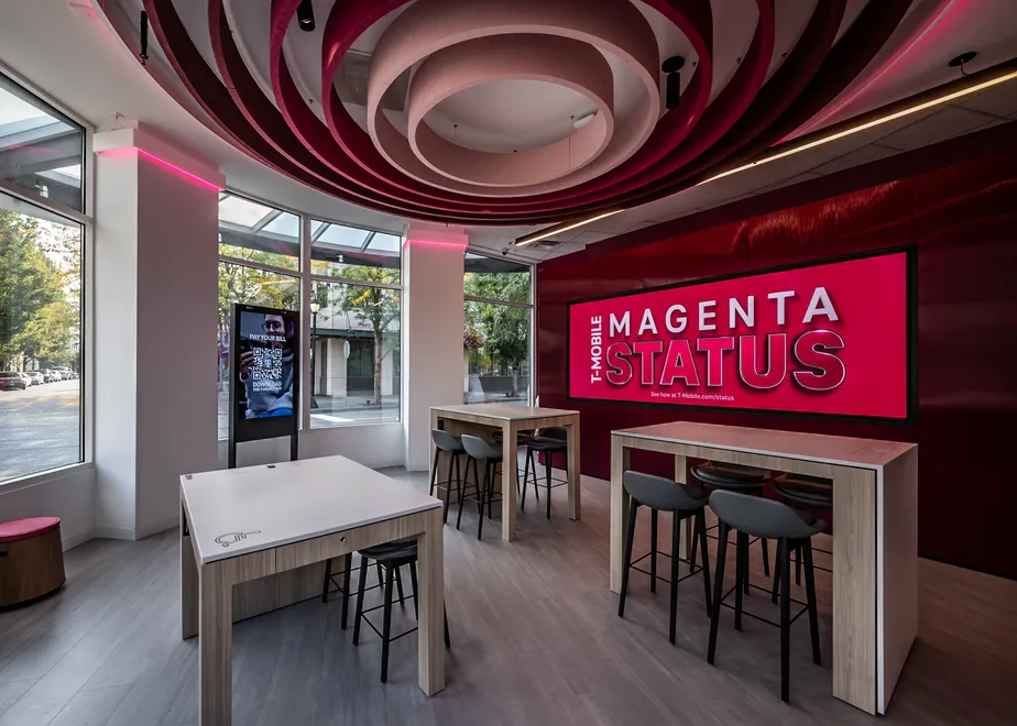  Interior photo of T-Mobile Store at Redmond Town Center, Redmond, WA 