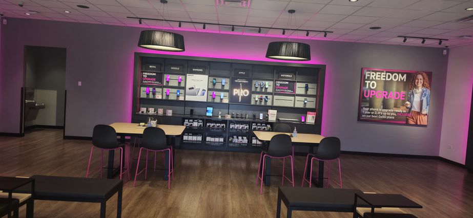Interior photo of T-Mobile Store at IL-38 & N 7th St, Rochelle, IL