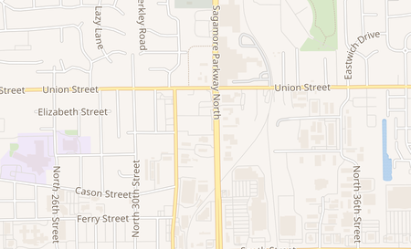 map of 602 Sagamore Pkwy N Lafayette, IN 47904
