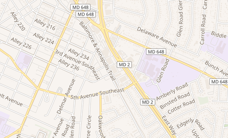 map of 7564 Ritchie Highway Glen Burnie, MD 21061