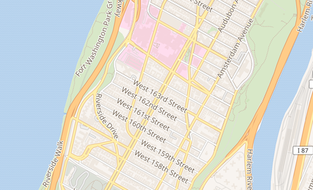 map of 3897 Broadway New York, NY 10032