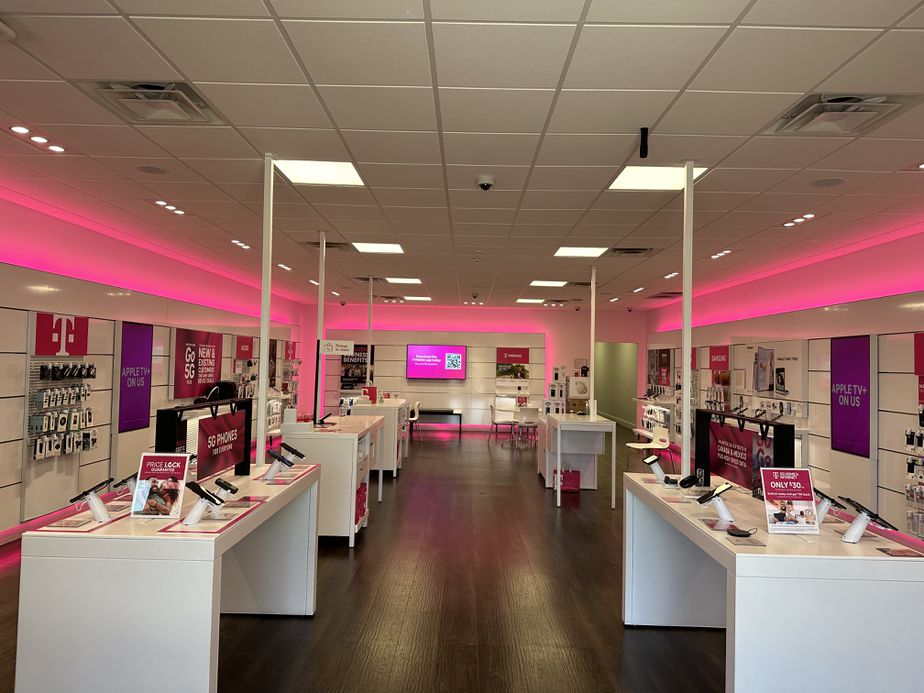 Interior photo of T-Mobile Store at E Berry St & S Wesleyan Dr, Fort Worth, TX