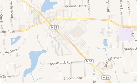 map of 5925 Highland Rd Waterford, MI 48327