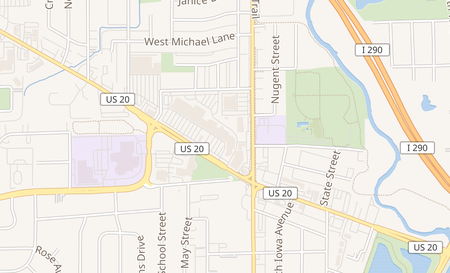 map of 40 W. Lake St Addison, IL 60101