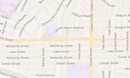 map of 2850 Niles St Bakersfield, CA 93306