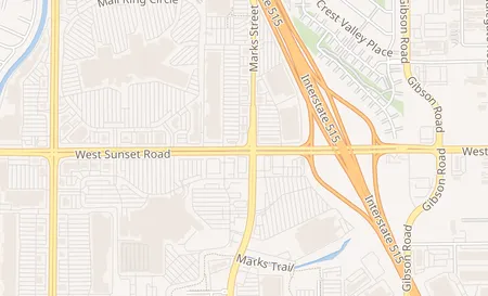 map of 1134 W Sunset Rd Henderson, NV 89014