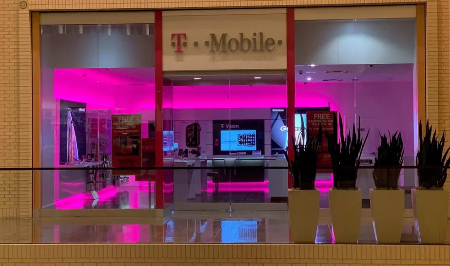 Exterior photo of T-Mobile store at North Park Mall Inline, Dallas, TX