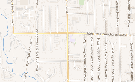map of 3647 Byron Center Ave SW Wyoming, MI 49519
