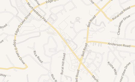 map of 2592 Murfreesboro Pike Nashville, TN 37217