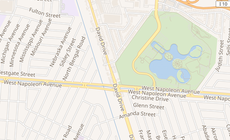 map of 2309 David Dr. Ste.E Metairie, LA 70003