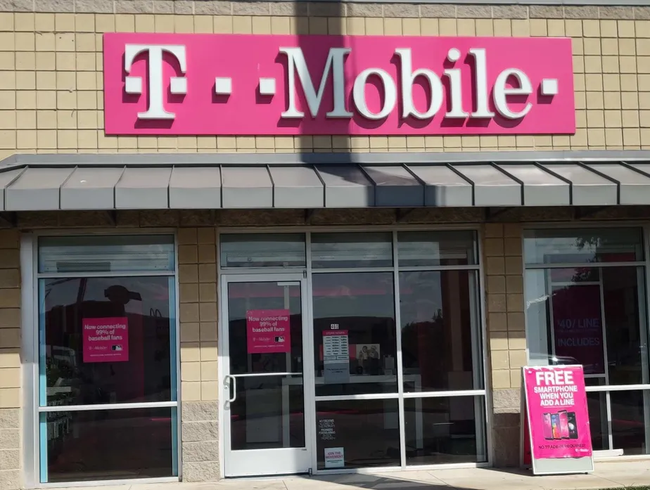 Exterior photo of T-Mobile store at Hwy 71 & Childers Dr, Bastrop, TX