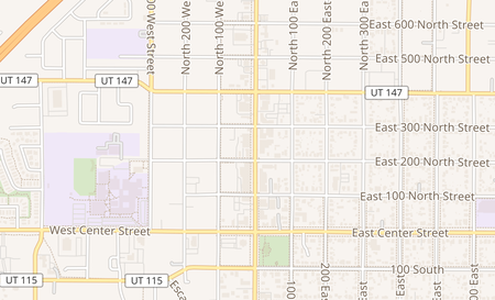 map of 229 N Main St Spanish Fork, UT 84660