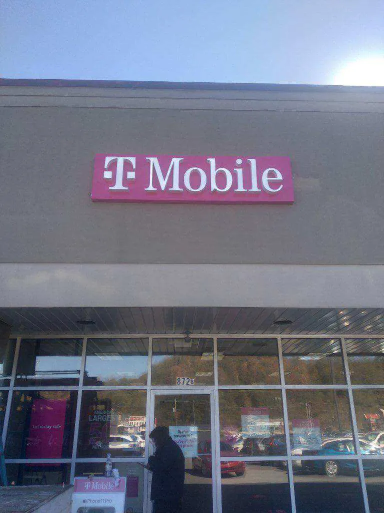 Exterior photo of T-Mobile store at W Eads Pkwy & S Tanners Creek Dr, Lawrenceburg, IN
