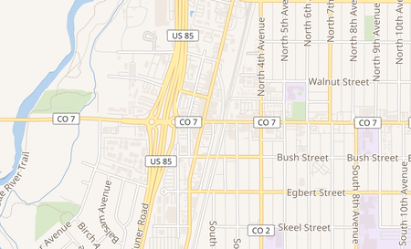 map of 164 E Bridge St Brighton, CO 80601