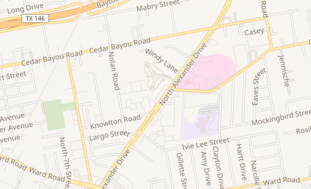 map of 2217 N Alexander Dr Baytown, TX 77520