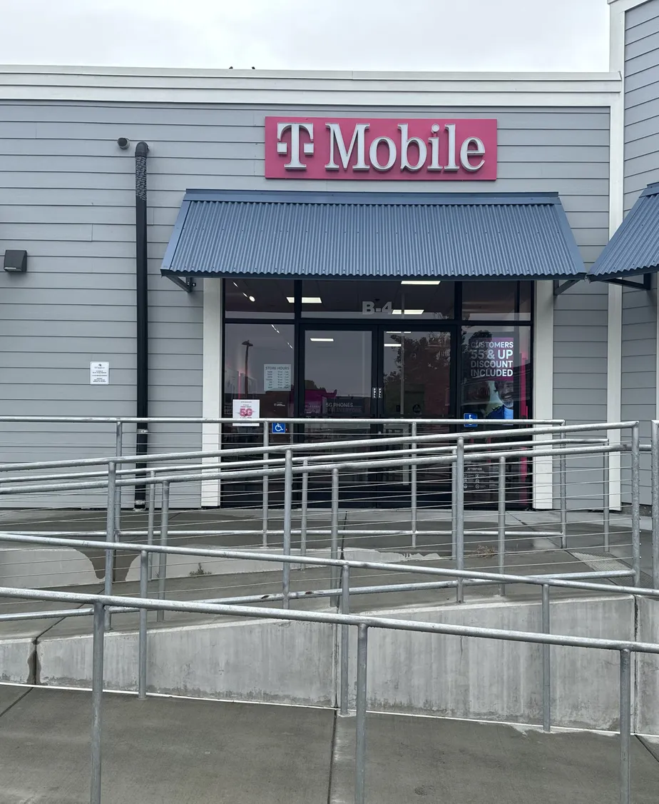  Exterior photo of T-Mobile Store at Strawflower Village, Half Moon Bay, CA 