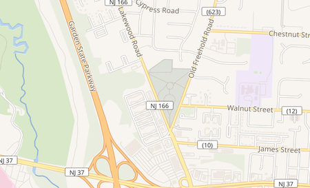 map of 984 Lakewood Road Toms River, NJ 08753