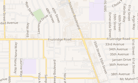 map of 5244 fruitridge Rd Sacramento, CA 95820