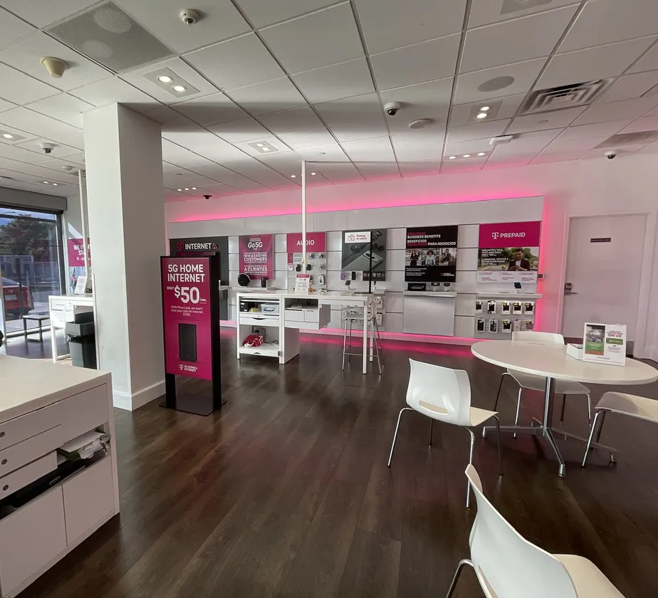 Interior photo of T-Mobile Store at Throggs Neck Shopping Center, Bronx, NY