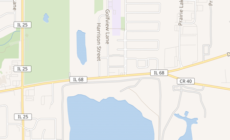 map of 653 IL Route 68 Carpentersville, IL 60110