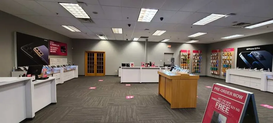 Interior photo of T-Mobile Store at Pioneer Trl & N Chestnut St, Chaska, MN