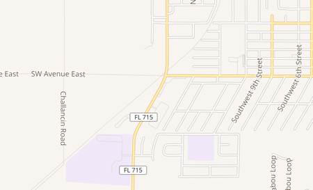map of 551 Sw 16th St Belle Glade, FL 33430